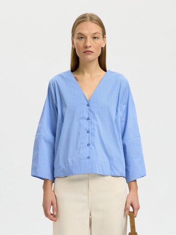 SELECTED Blouse in Blauw: voorkant