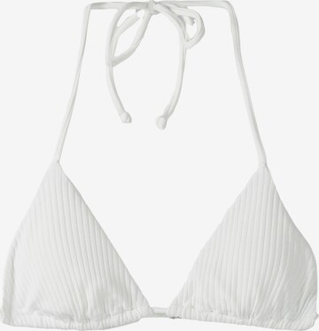 Triangle Hauts de bikini Bershka en blanc : devant