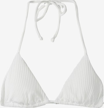 Triangolo Top per bikini di Bershka in bianco: frontale