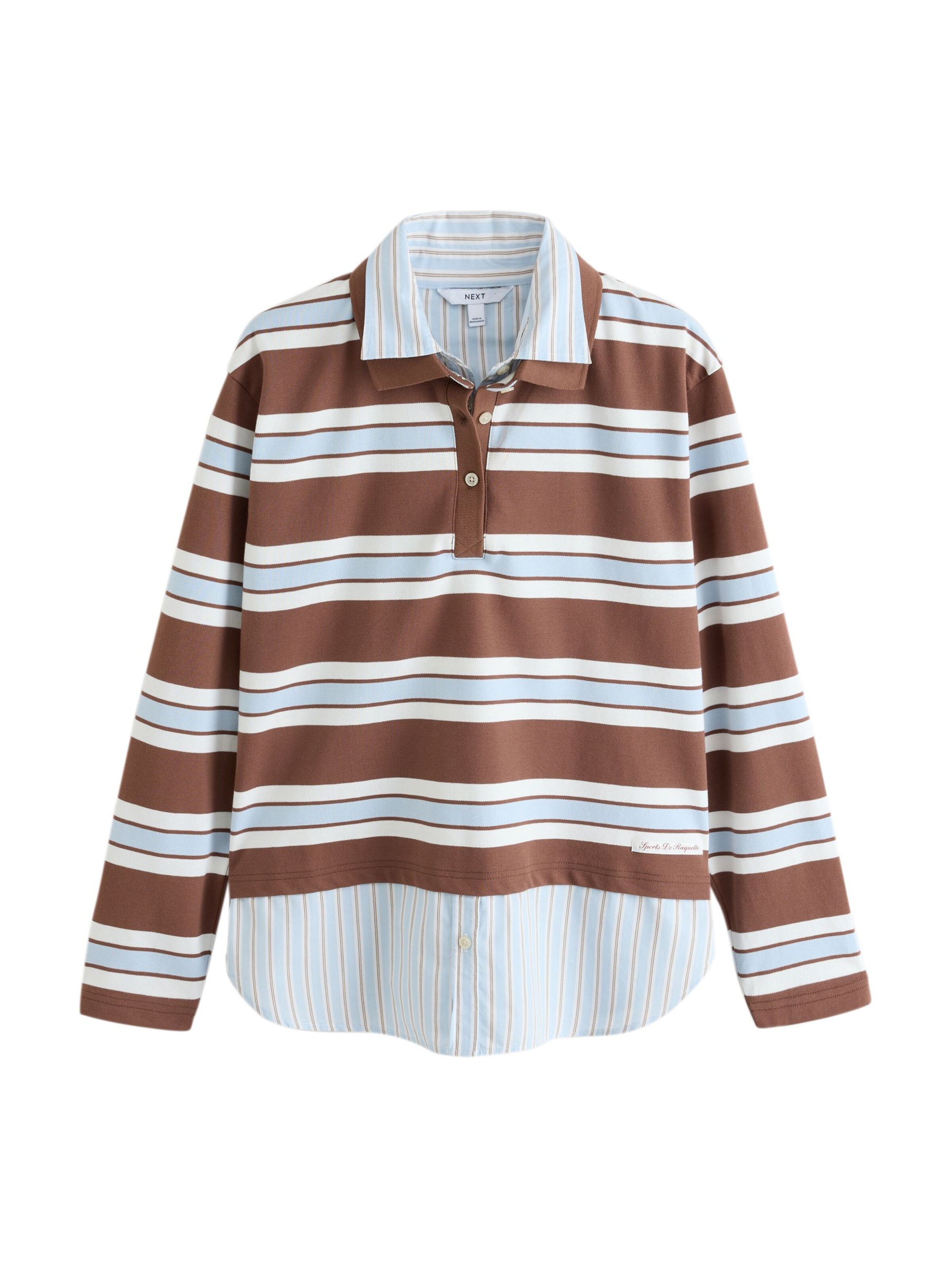 Next Shirt in XS in Light blue / Brown / White, Item view