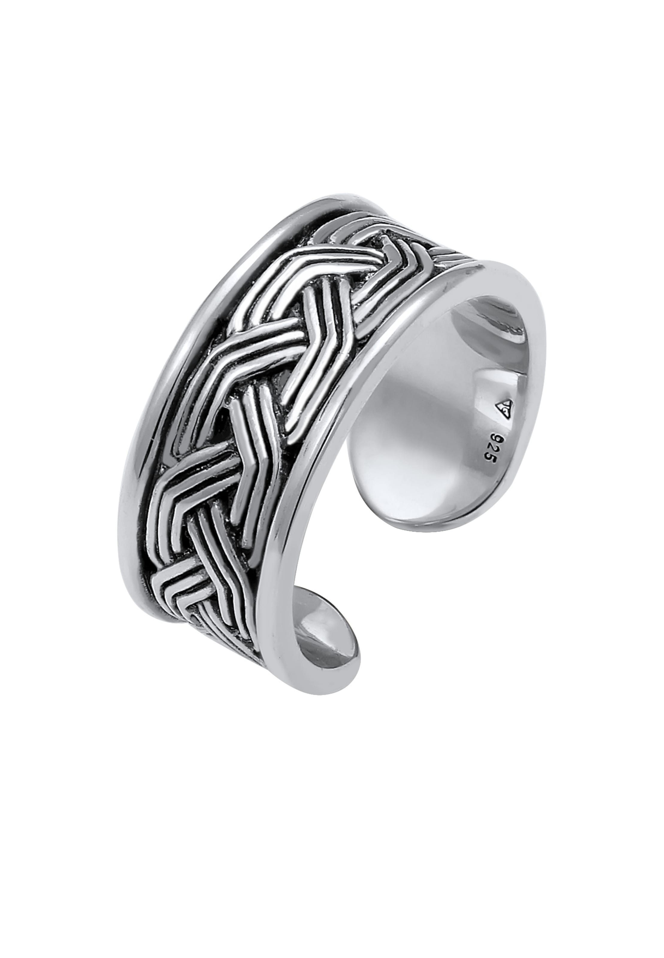 KUZZOI Ring in Silver: front