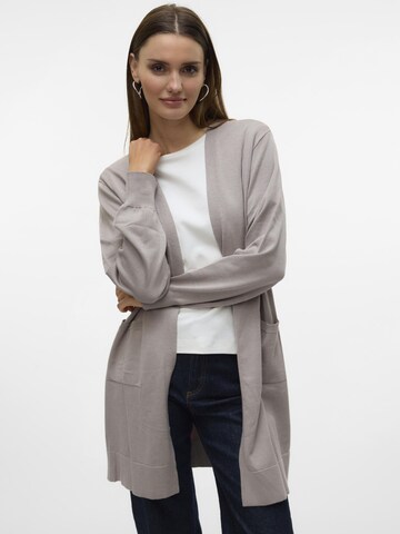 VERO MODA Knit cardigan 'SILJE' in Grey