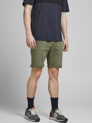 JACK & JONES Regular Jeans 'Rick' in Green: front