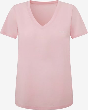 T-shirt 'LORETTE' Pepe Jeans en rose : devant