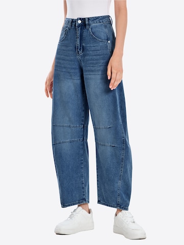 Imily Bela Baggy Jeans in Blau: Vorderseite