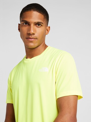 THE NORTH FACE - Camiseta funcional 'LIGHTBRIGHT' en amarillo