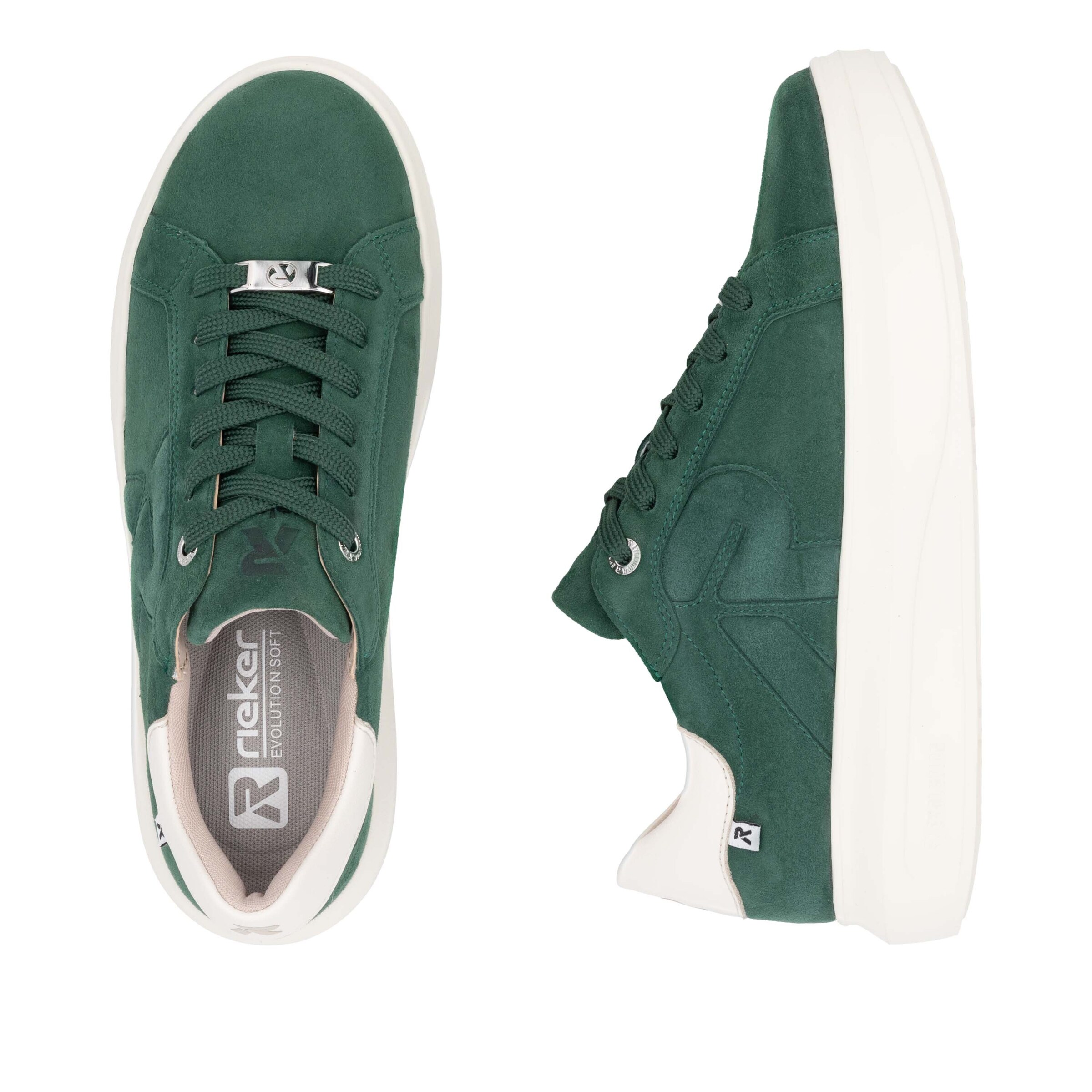 Baskets basses ' W1204 ' Rieker Sport en vert
