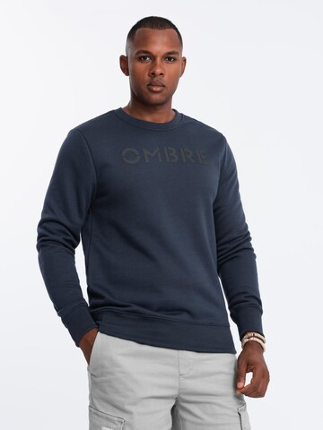 Ombre Sweatshirt i blå