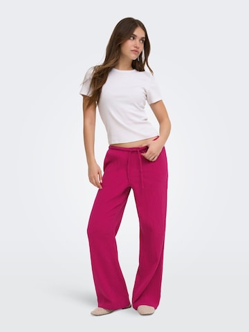 Regular Pantalon 'ONLThyra' ONLY en rose