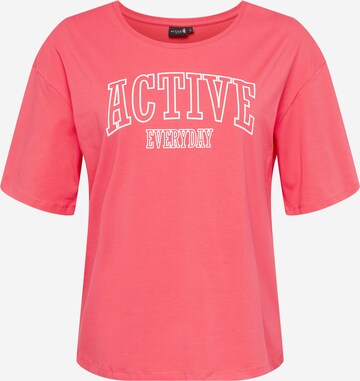 Maglia funzionale 'ANING' di Active by Zizzi in rosa: frontale