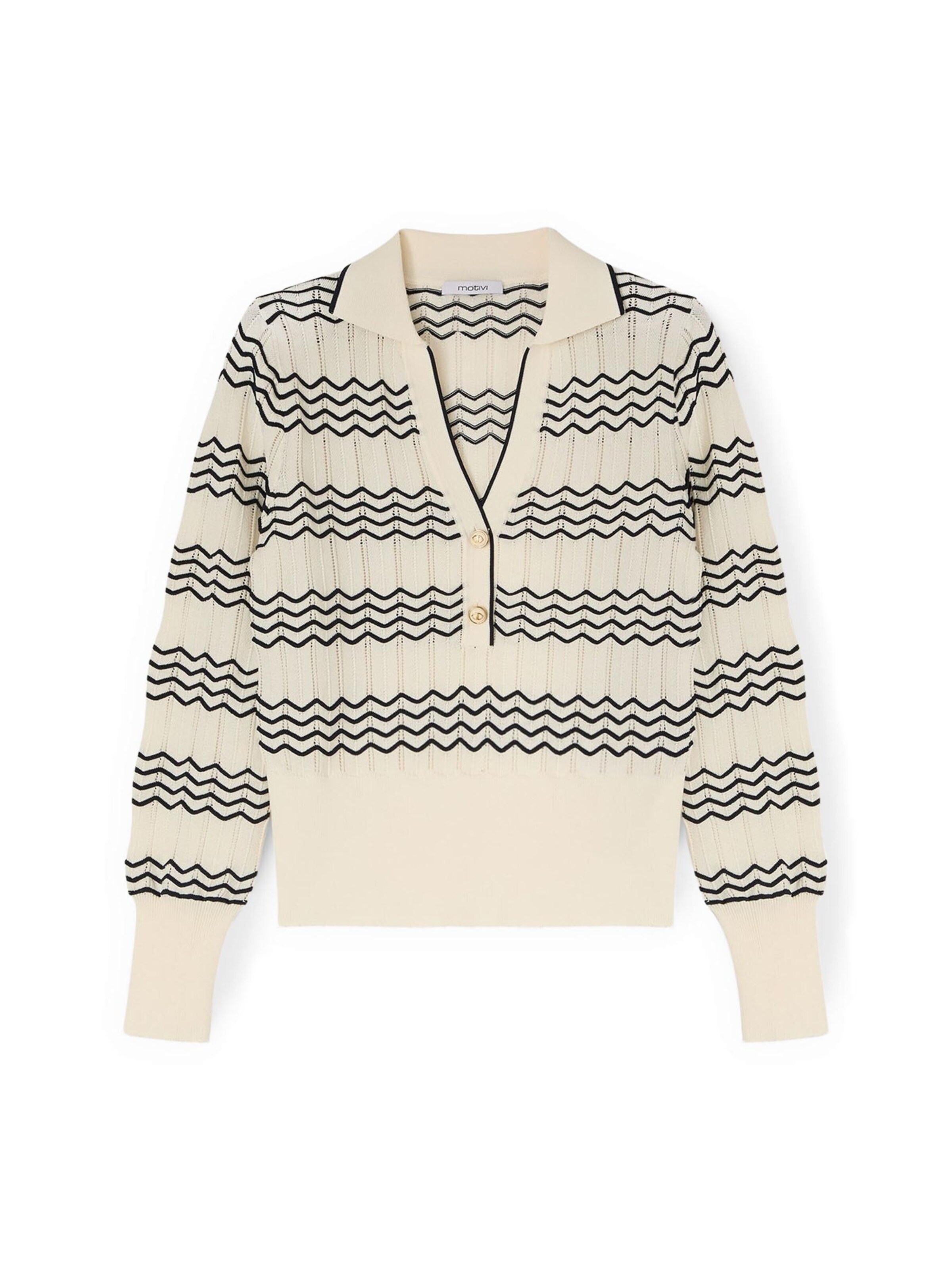 MOTIVI - Jersey en beige: frente