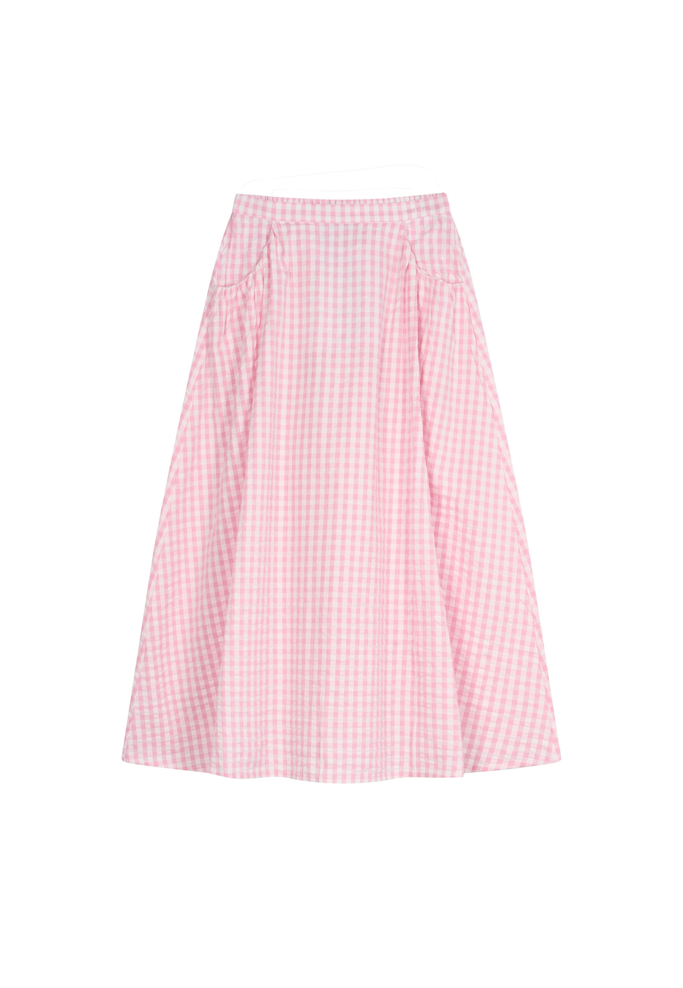 Jupe 'Nelle' OH APRIL en rose : devant