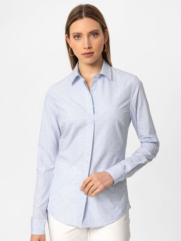 By Diess Collection Blouse in Blue: front