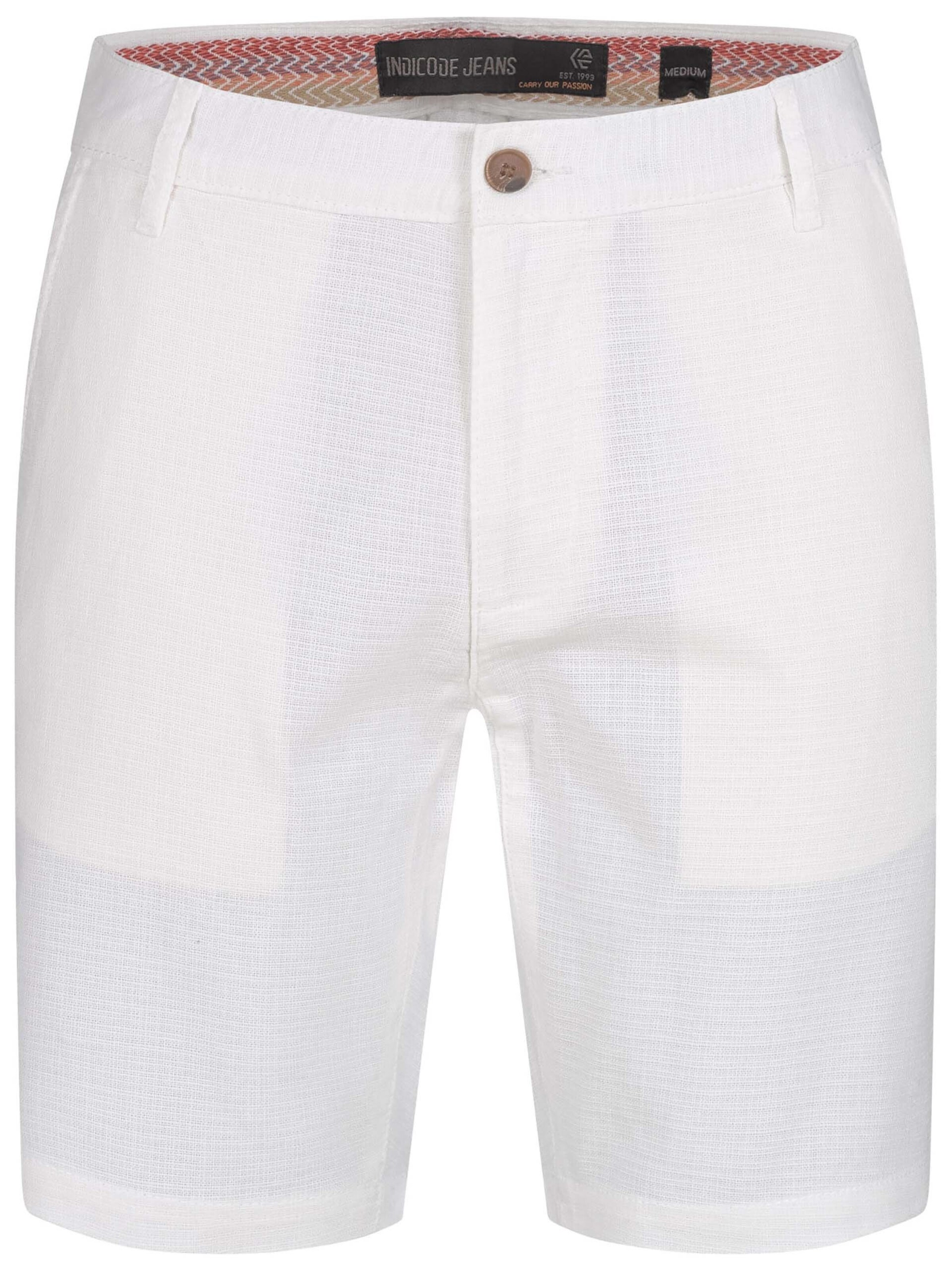 INDICODE JEANS Hose 'B799 ' in Weiß: Vorderseite