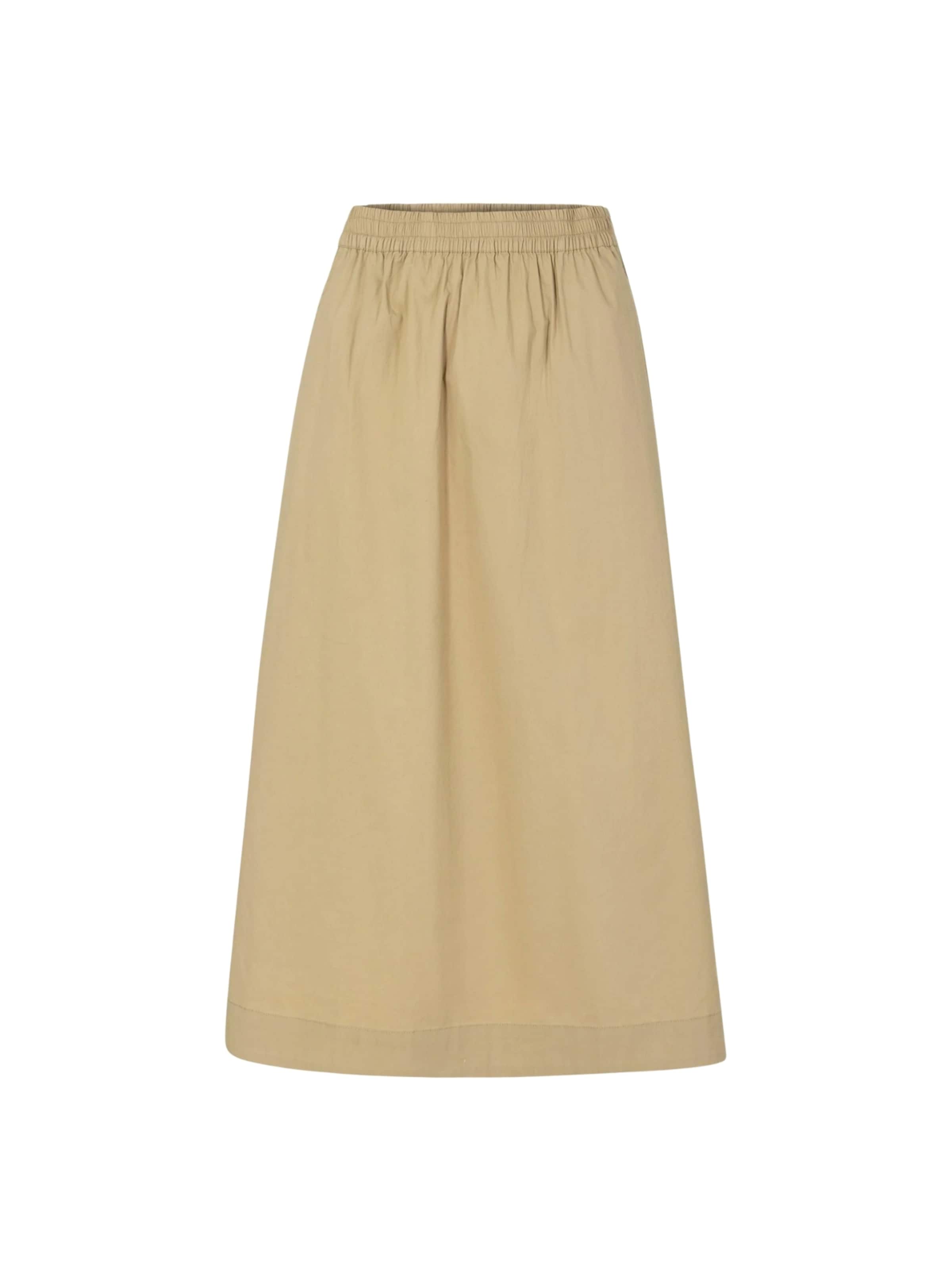 Coster Copenhagen Skirt ' PHOEBE ' in Beige: Vorderseite