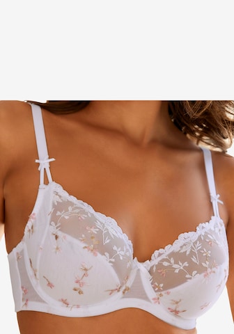 NUANCE Push-up Bra in White: front
