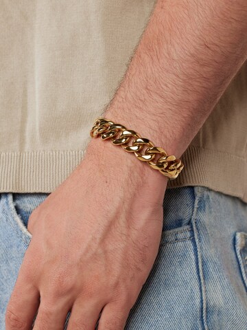 Lucardi Armband 'Statement' in Gold: Vorderseite
