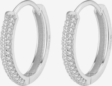 Orecchini 'Clear Duo' di Hey Happiness in argento: frontale