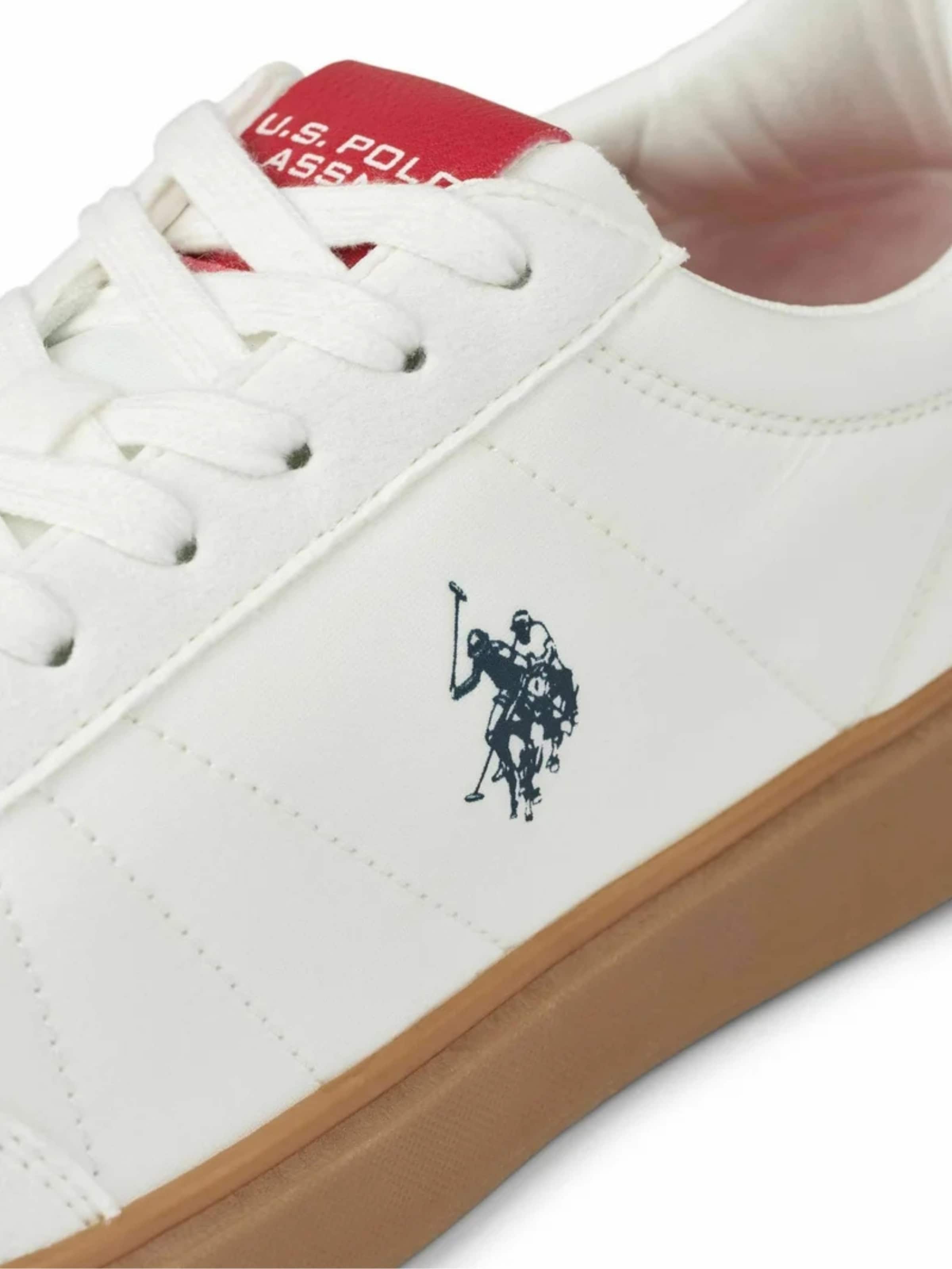 U.S. POLO ASSN. Matalavartiset tennarit 'Byron' värissä valkoinen