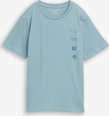 Tricou de la TOM TAILOR pe albastru: față