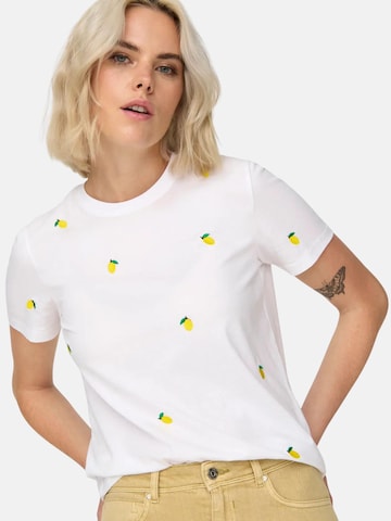 T-shirt 'ONLKETTY' ONLY en blanc