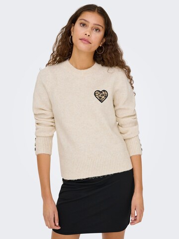ONLY - Jersey 'LAUREN' en beige