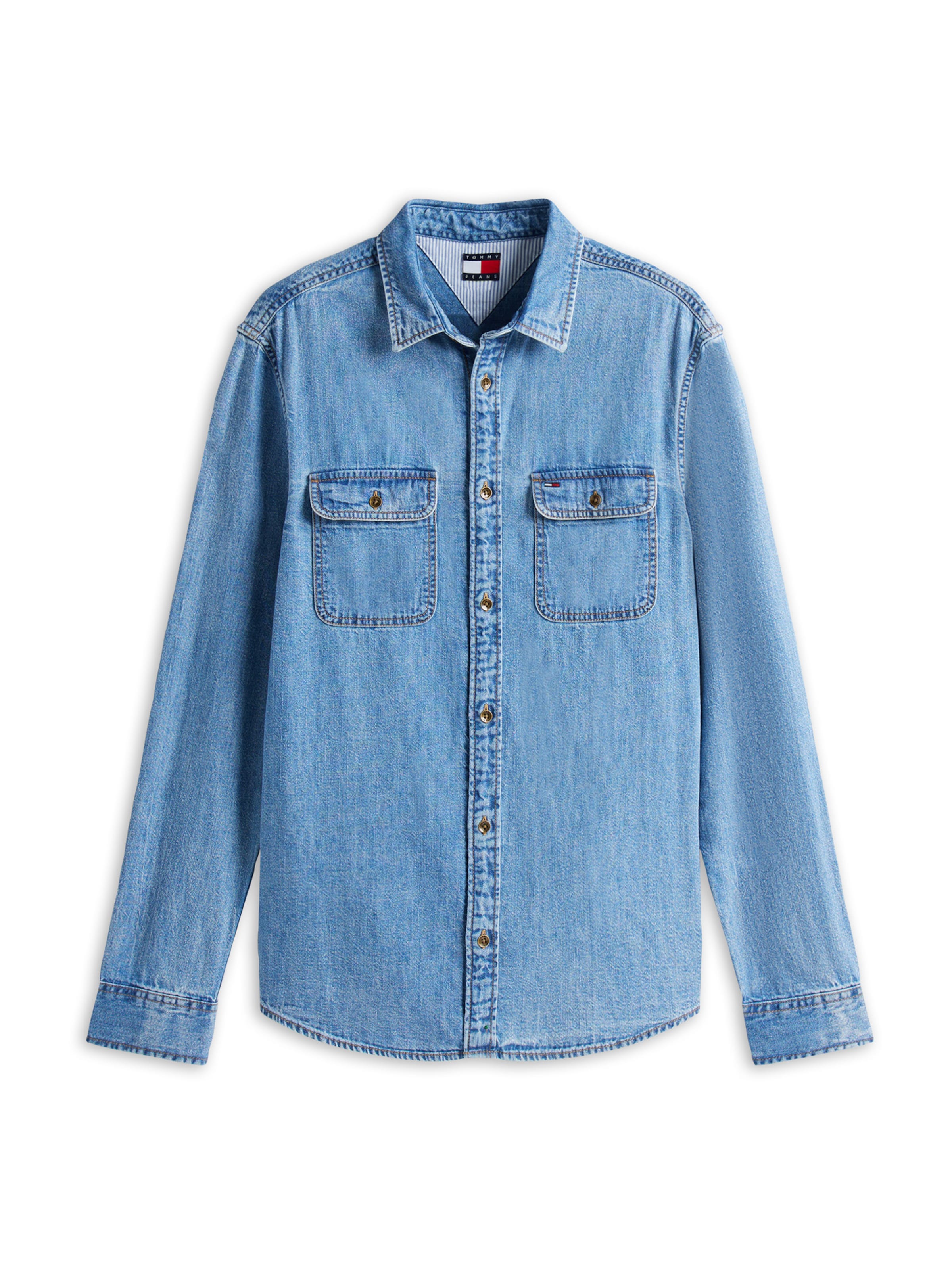 Tommy Jeans Camisa en azul denim, Vista del producto