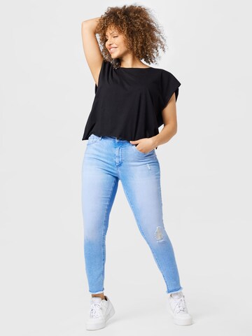 ONLY Carmakoma Skinny Jeans 'Willy' in Blauw