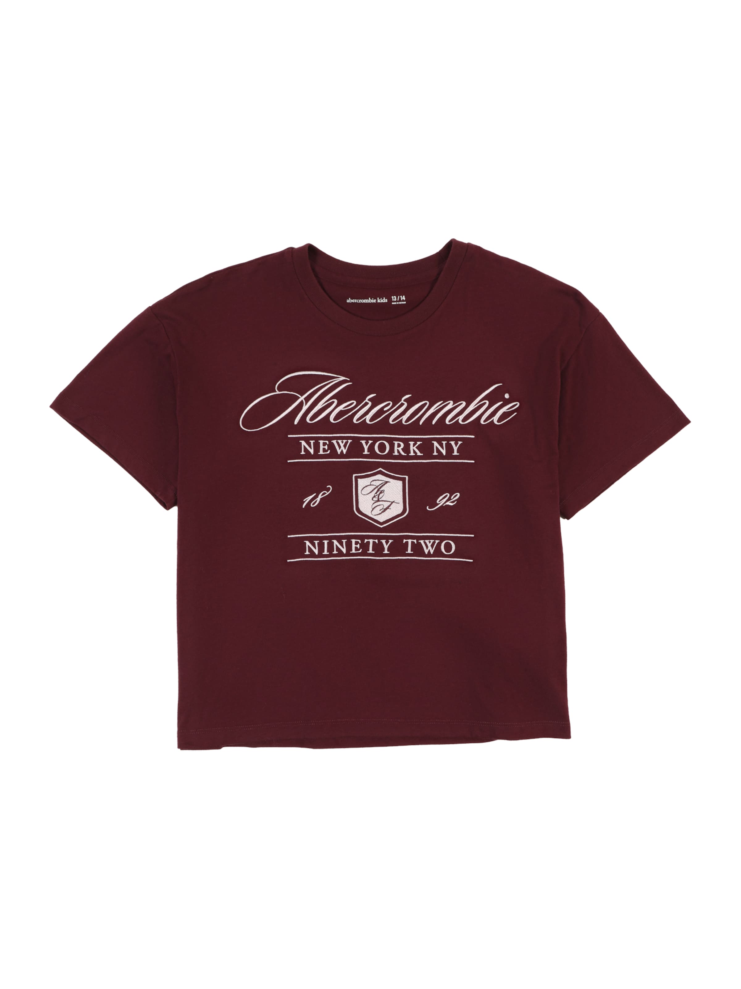 T-Shirt Abercrombie &amp; Fitch en rouge : devant