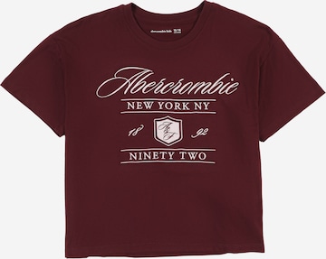 raudona Abercrombie & Fitch Marškinėliai: priekis