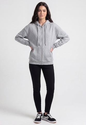 MYMO - Sudadera con cremallera en gris