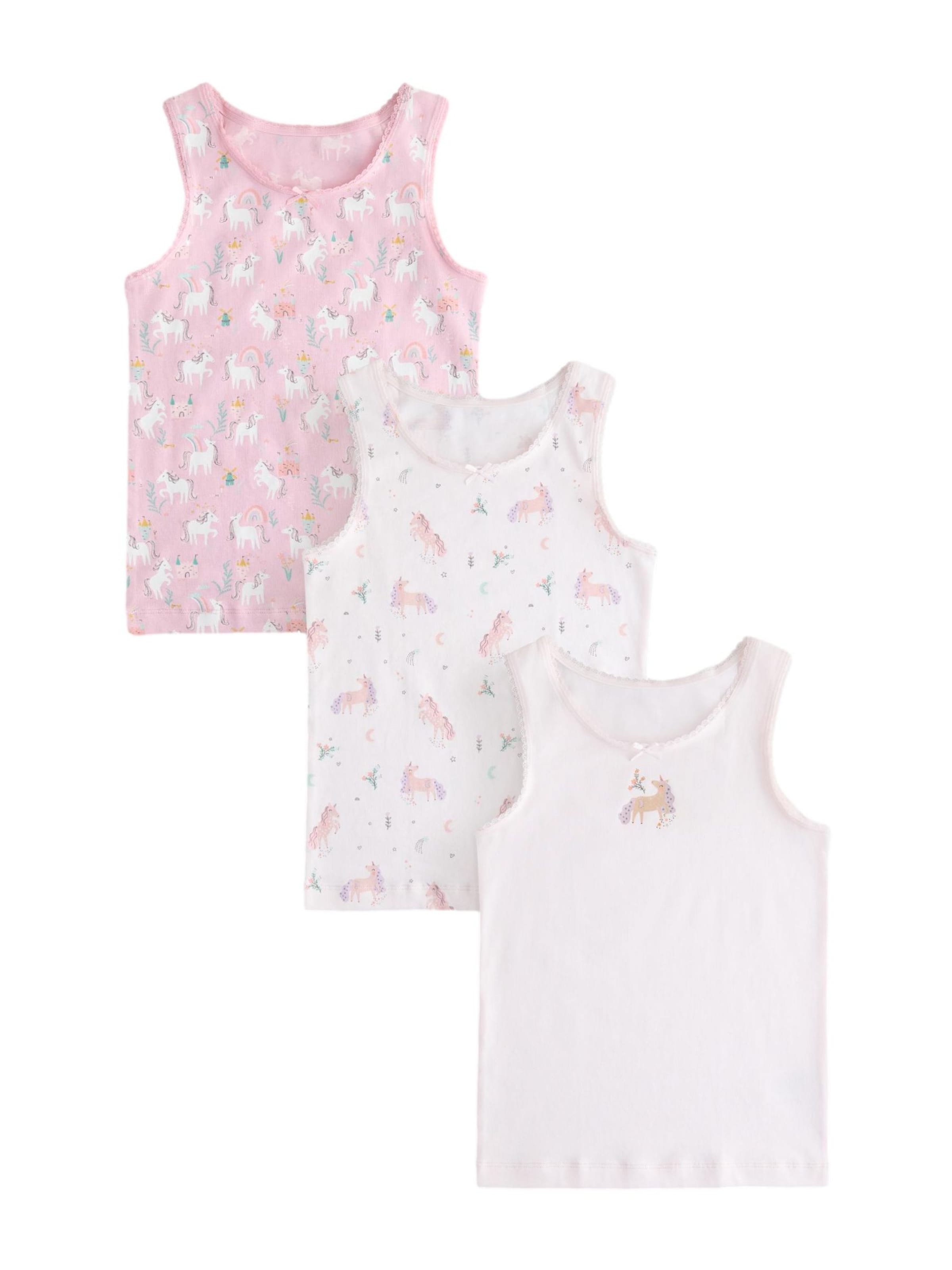 Next Нательная майка в Ярко-розовый: спереди