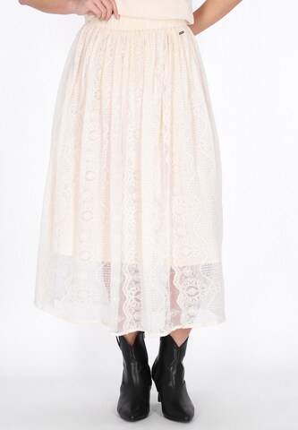 Jupe DreiMaster Vintage en beige : devant