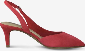 TAMARIS - Zapatos destalonado en rojo