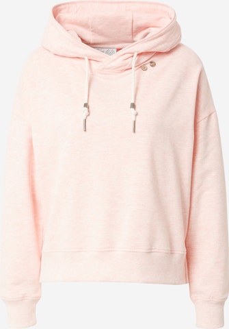 RagwearSweater majica 'RUFLE' - roza boja: prednji dio