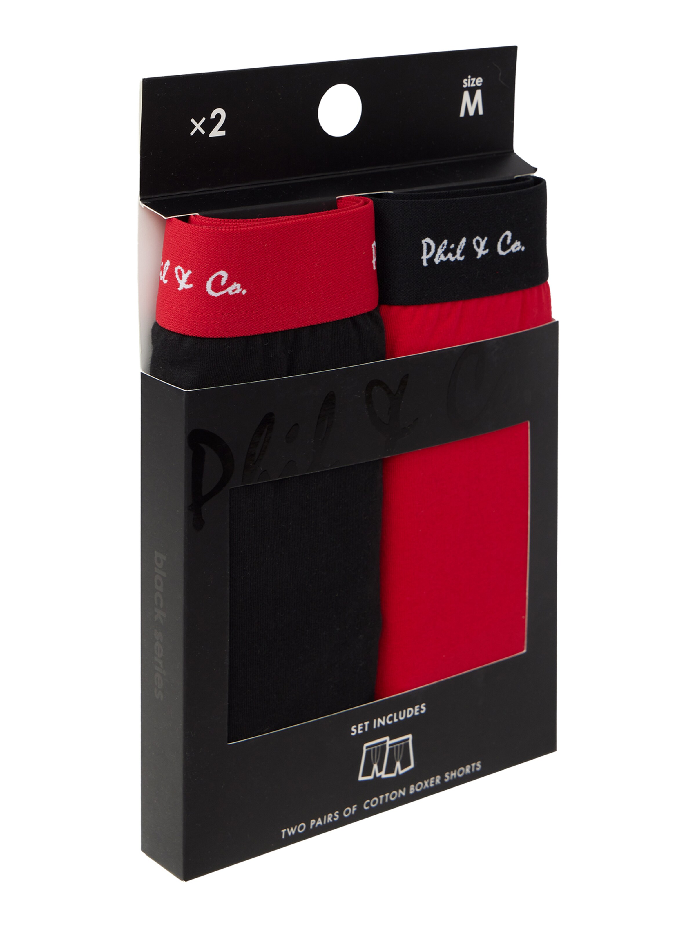 Phil & Co. Berlin Boxer shorts ' Long Boxer Briefs ' in Black