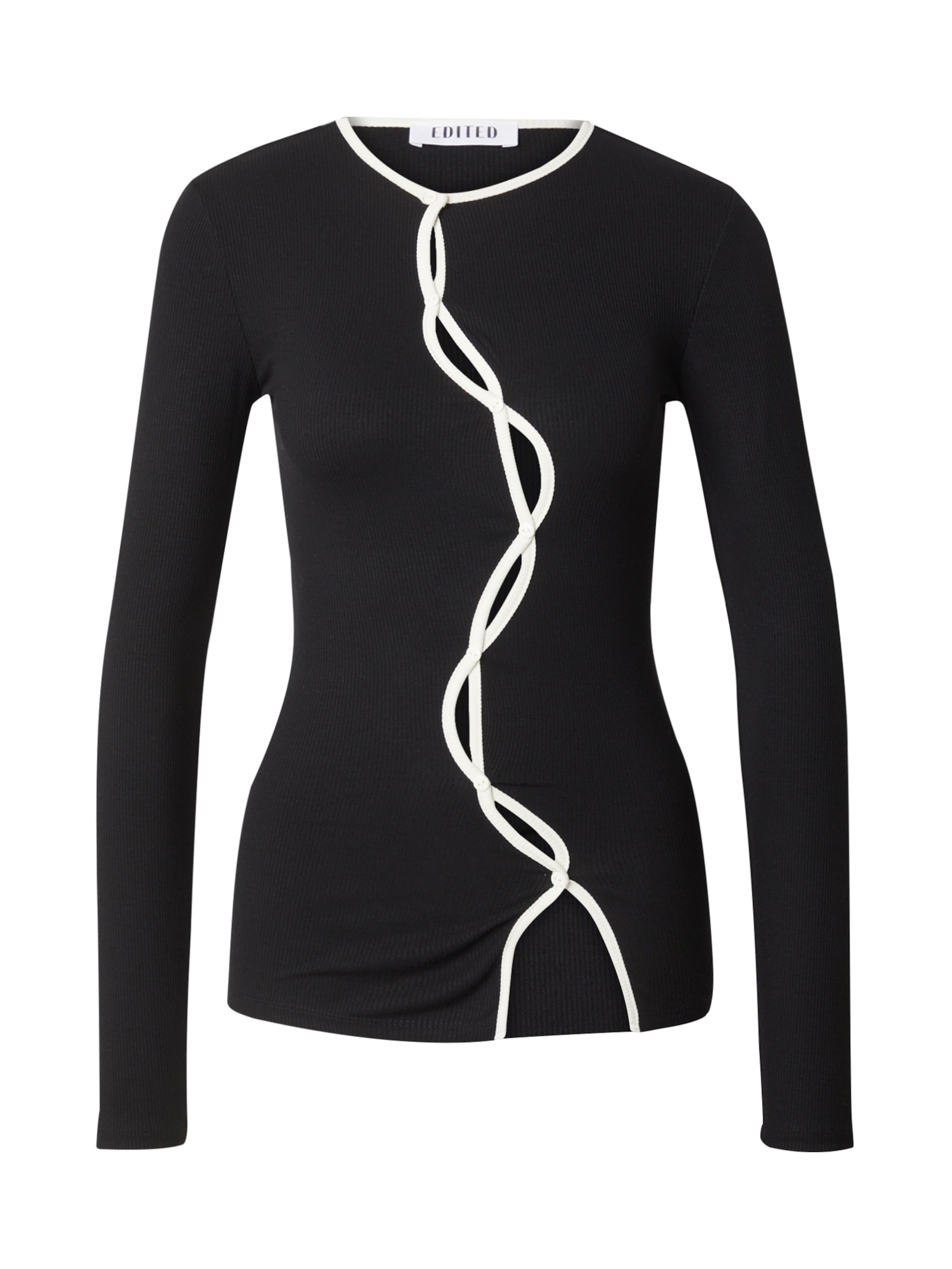 EDITED Tričko 'Yosefine' - Čierna: predná strana