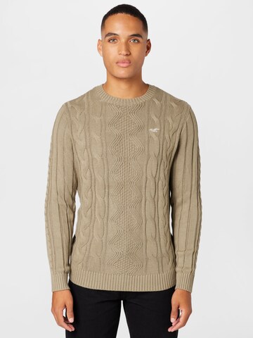 HOLLISTER Sweater in Green: front