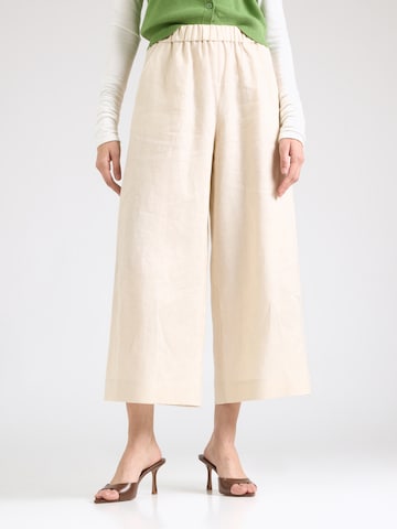 MM by Max Mara Bő szár Nadrág 'LCANNETI' - fehér: elől