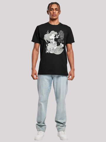 T-Shirt 'Disney The Little Mermaid' F4NT4STIC en noir