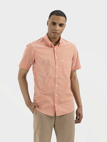 CAMEL ACTIVE Regular fit Button Up Shirt in Orange: front