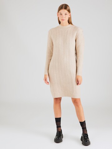 MEXX Gebreide jurk in Beige: voorkant