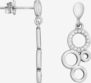 Sofia Milani Earrings 'Circle' in Silver: front