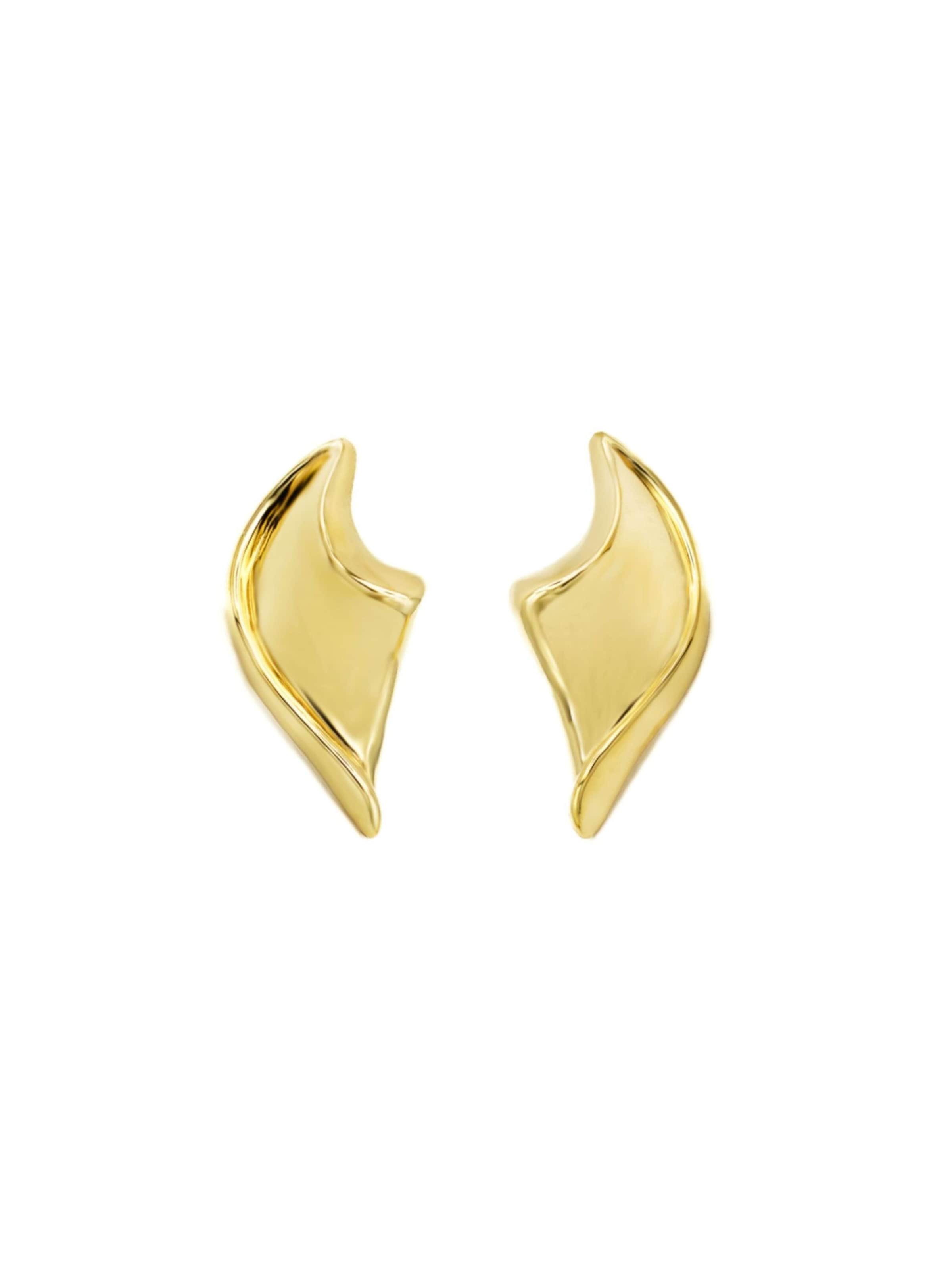Leis Earrings in Yellow: front