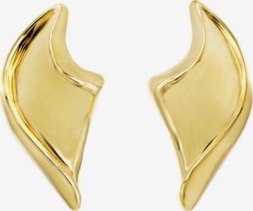 Boucles d'oreilles Leis en jaune : devant