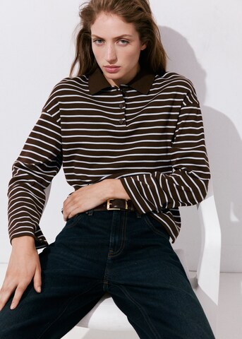 MANGO Shirt 'TIMOTHEE' in Brown: front