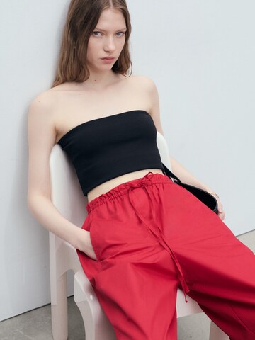 MANGO Baggy Trousers 'LUPE' in Red