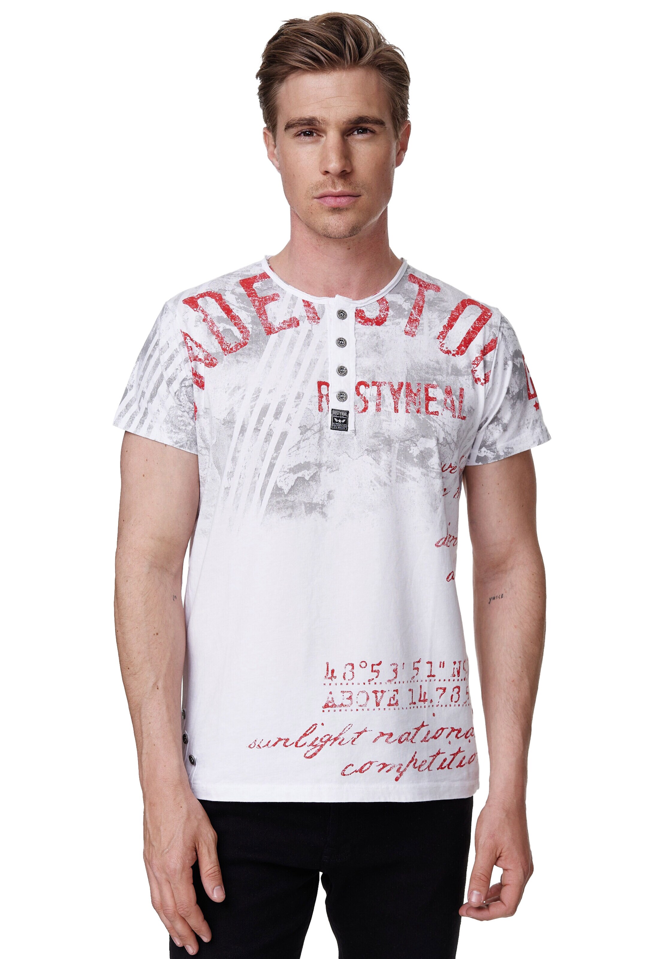 Rusty Neal Shirt in White: front