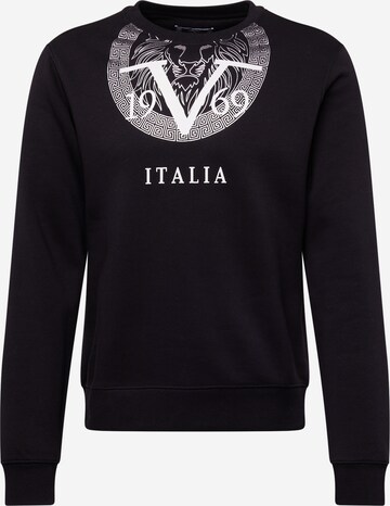 19V69 ITALIA Sweatshirt 'Brutus' in Zwart: voorkant