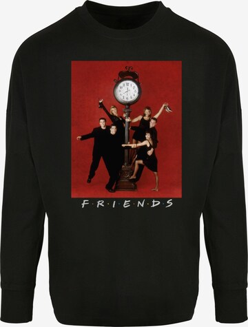 ABSOLUTE CULT Shirt 'Friends - Clock' in Schwarz: predná strana